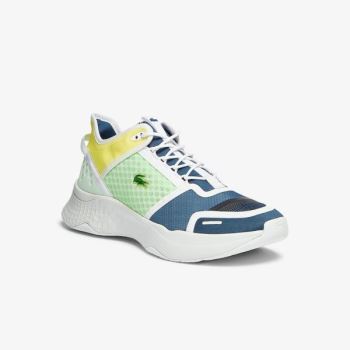 Lacoste Court-Drive Vantage Citrus-Pop Textile Sneakers - Tenisky Pánské Tmavě Blankyt / Bílé | CZ-q